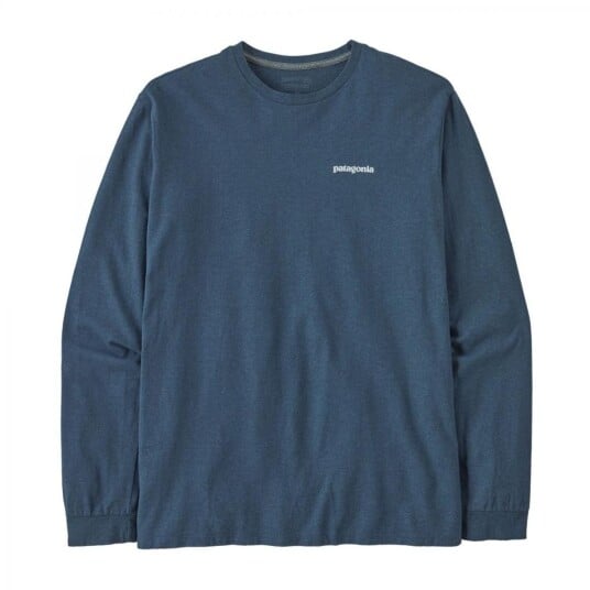 Patagonia  M´S L/S P-6 Logo Responsibili-Tee Herre, Utb Utility Blue, S
