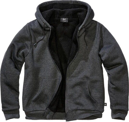 Brandit Sweatjacket Teddylining Svart