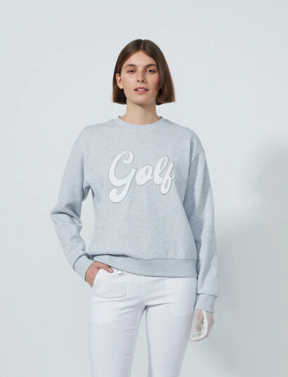 Daily Sports Embroidery Sweatshirt Grey S Daily Sports Embroidery Sweatshirt Grey S