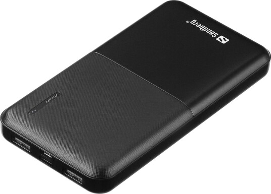 Sandberg 20 000 mAh Powerbank med USB-C og LED-indikator Svart Sandberg 20 000 mAh Powerbank med USB-C og LED-indikator Svart