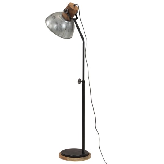 Gulvlampe 25 W vintage sølv 30x30x100-150 cm E27 Gulvlampe 25 W vintage sølv 30x30x100-150 cm E27