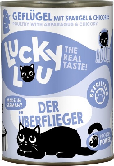 Lucky Lou Våtfôr Voksen Sterilisert Fjørfe 24 X 400 G
