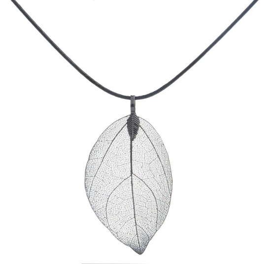Bladet halskjede Hematite plated Bladet halskjede Hematite plated