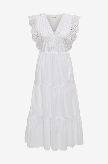 Jdy Kjole jdySara S/L Lace Dress Wvn Hvit