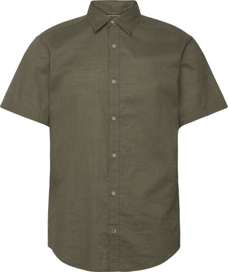 Jack & Jones Jjhenry Slub Shirt Ss   Khaki green   XS