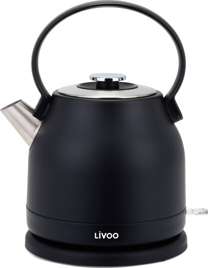 Livoo Retro Vannkoker - 1,5l - svart