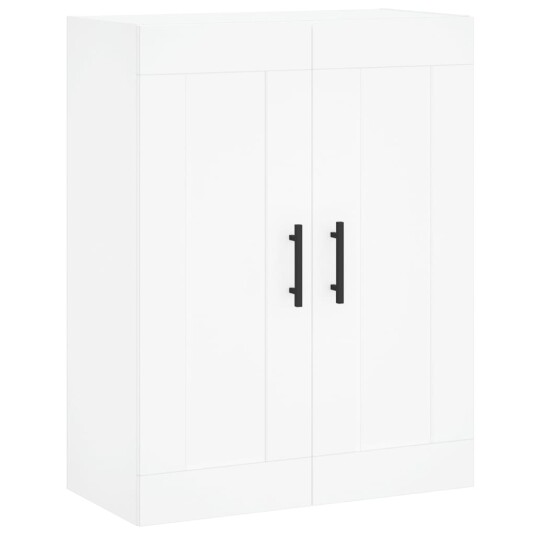 Highboard hvit 69,5x34x180 cm konstruert tre 8720845492557