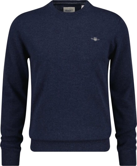 Gant Superfine Lambswool C Neck DARK NAVY MELANGE L Gant Superfine Lambswool C Neck DARK NAVY MELANGE L