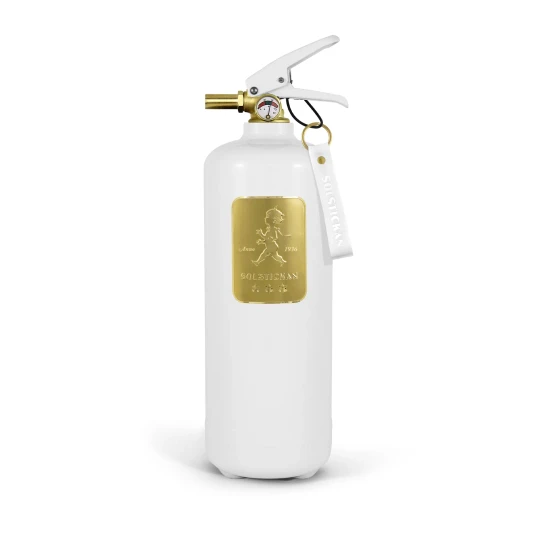 Solstickan Design Brannslukker 2kg Hvit/Gull Solstickan Design Brannslukker 2kg Hvit/Gull