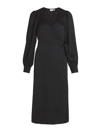 Vila | Viomi L/S Satin Wrap Dress/Su | 34