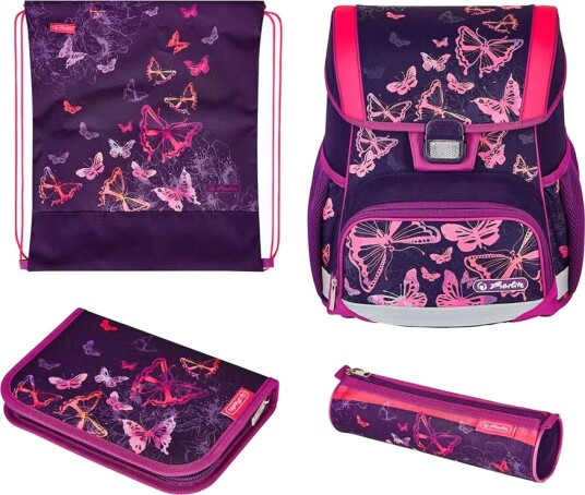 Herlitz Loop Plus Skolesekk Sett 16 Liter Sommerfugler Herlitz Loop Plus Skolesekk Sett 16 Liter Sommerfugler