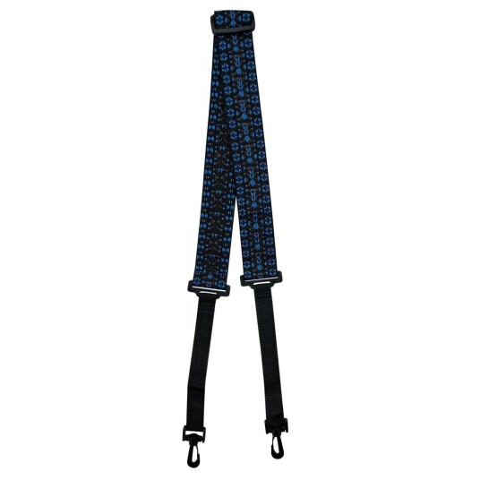 D'Andrea Banjo Strap - Woven Tapestry W/ Swivel HooksBlue