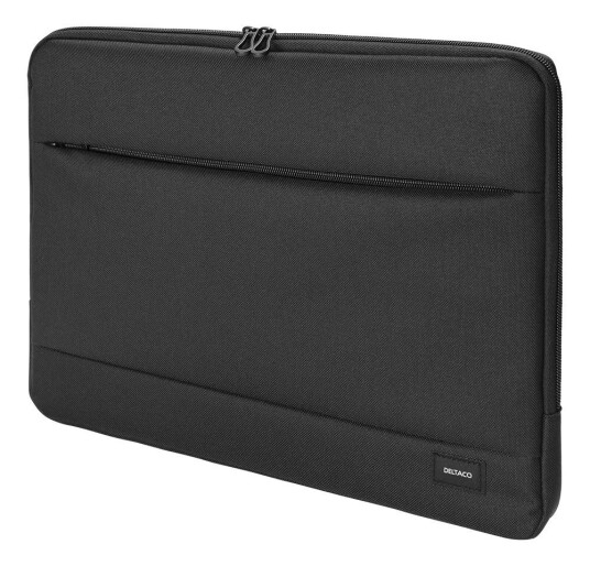 Deltaco Laptop Sleeve, For Laptops Up To 12", Polyester, Black