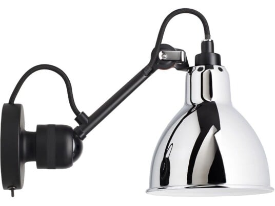 DCW - 304SW Vegglampe Svart/Krom Lampe Gras DCW - 304SW Vegglampe Svart/Krom Lampe Gras