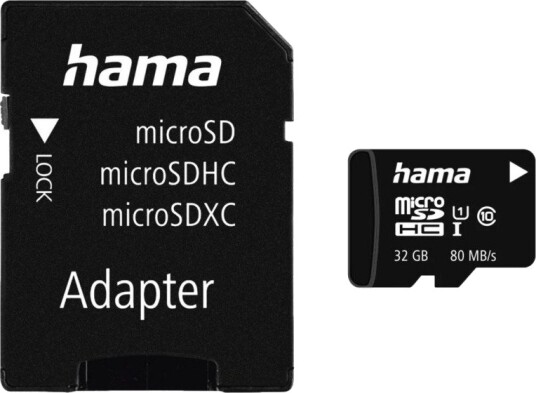 HAMA MICROSDHC 32 GB C10 UHS-I 80 MB/S