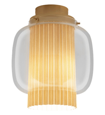 Parachilna Manila C PE Taklampe Messing/Transparent