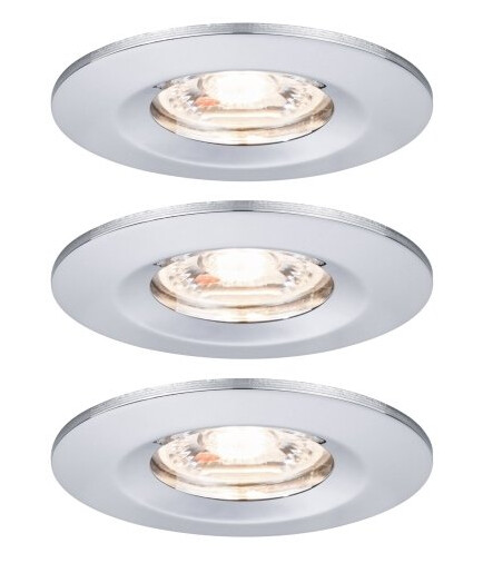 Paulmann 943.03 Innsunket Spotlight Ikke-Utskiftbare Pærer 1 Ampuller Led 2700 K Kromfarget