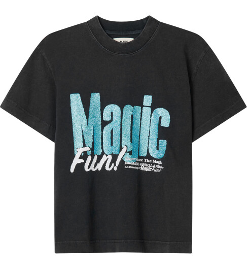 Mads Nørgaard Black Cotton Jersey Tristi Tee 12 år