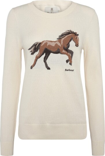 Barbour Barbour Homeswood Knitted Jumper   Cream   34