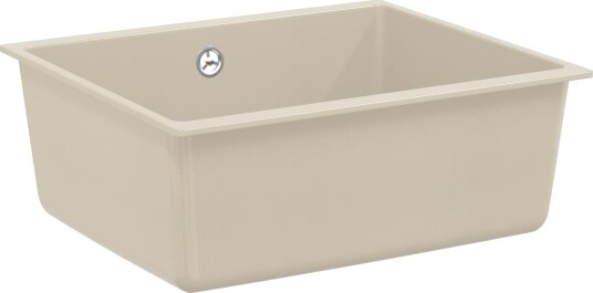 Vask Beige 530 x 460 mm 80% kvarts og 20% harpiks