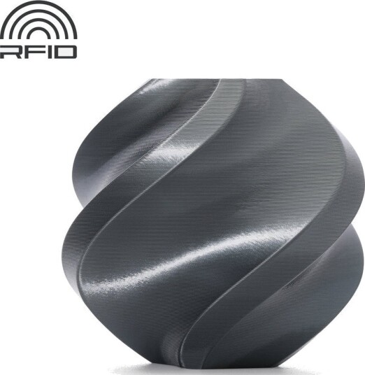 Bambu Lab PLA Silk+ Titan Gray 13108 Refill uten spole