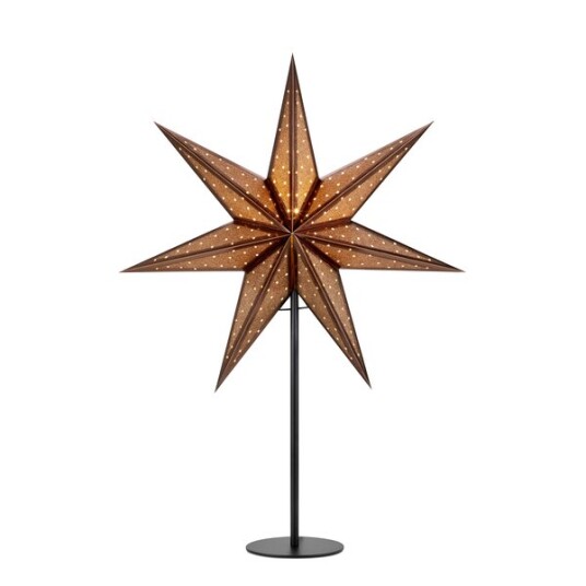 Markslöjd Bordstjerne glitter bronse 45 cm