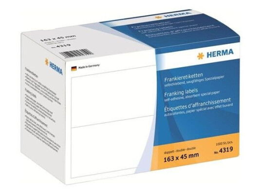 HERMA Franking labels - 1000 label(s) - 163 x 45 mm HERMA Franking labels - 1000 label(s) - 163 x 45 mm