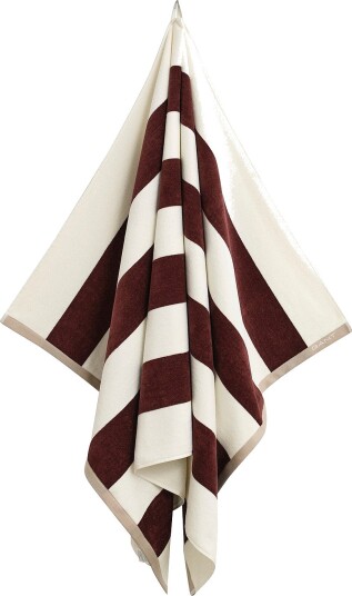 Gant Home Badehåndkle Stripe Brun Gant Home Badehåndkle Stripe Brun