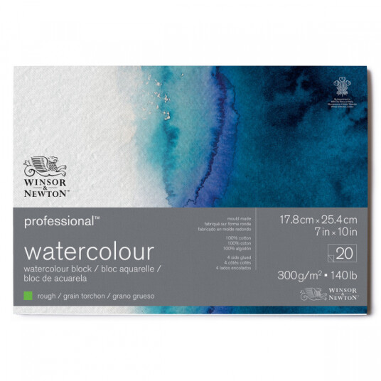 Winsor & Newton Professional Akvarellblokk Rough 18x26 cm 300g
