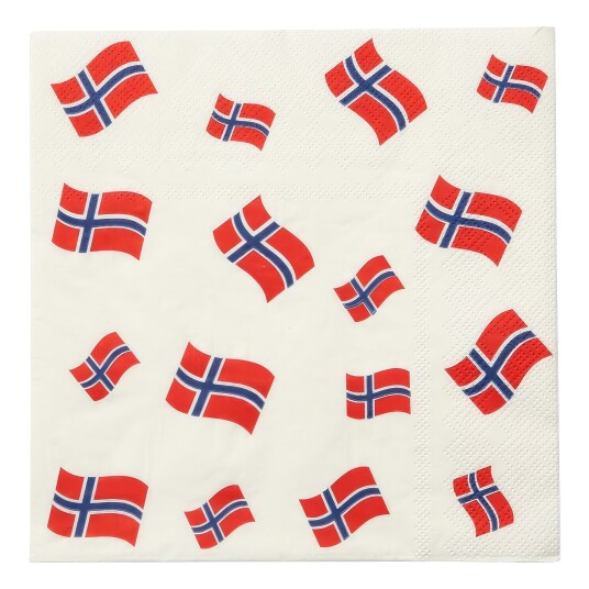 Hisab/Joker Company AB Servietter Norsk Flagg - 16-pakning Hisab/Joker Company AB Servietter Norsk Flagg - 16-pakning