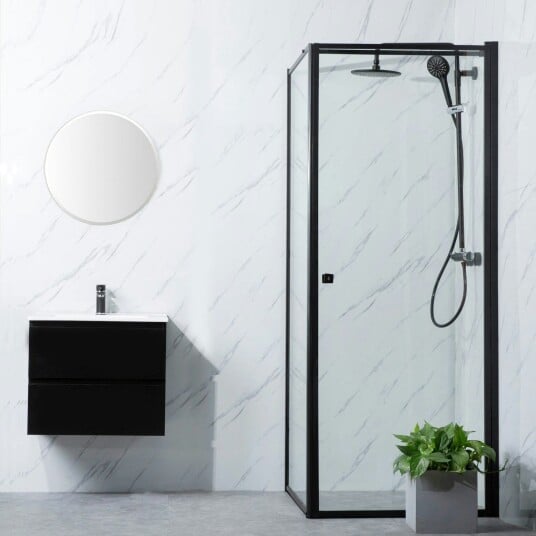 Dusjhjørne Bathlife Profil Rett Vegg + Rett Dør