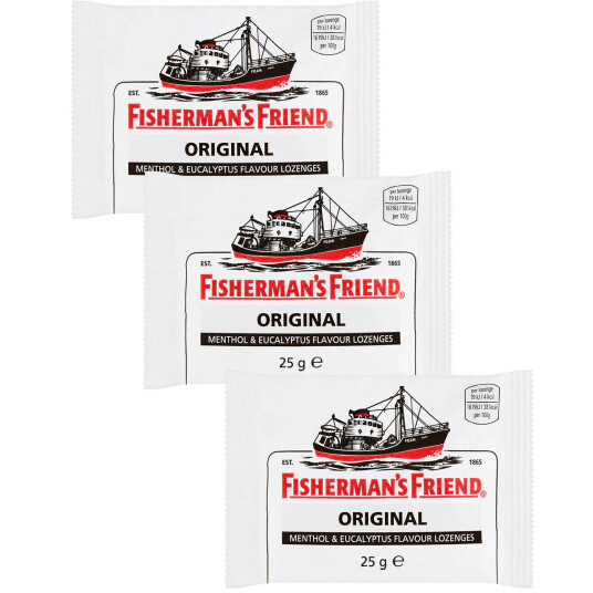 Fishermans Friend Original halstabletter 3 x 25 g Fishermans Friend Original halstabletter 3 x 25 g