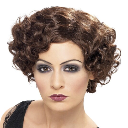 Smiffys Flirty Flapper Brun Parykk - One size