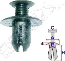 Klips pynte / beskyttelseslist ROMIX B25578 Klips pynte / beskyttelseslist ROMIX B25578