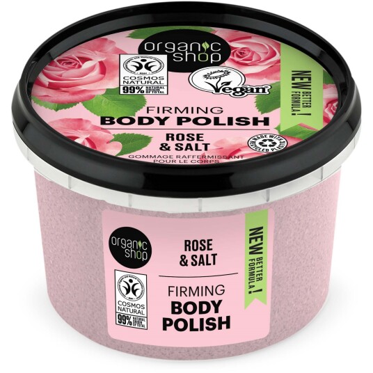 Organic Shop Body Polish Rose & Salt 250 ml Organic Shop Body Polish Rose & Salt 250 ml