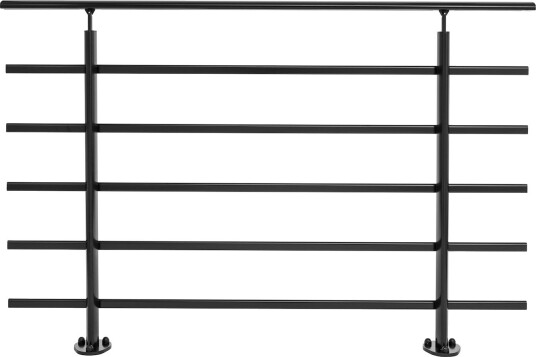 Dolle Pure Black Gelender Gulvmontert 1,5m