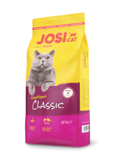 JosiCat Kattemat Sterilized Classic 10kg Tørrfôr - Høyprotein og Laks JosiCat Kattemat Sterilized Classic 10kg Tørrfôr - Høyprotein og Laks
