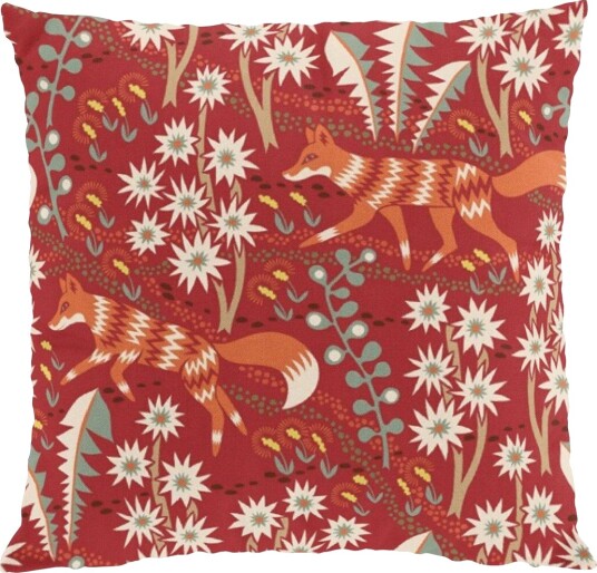 Arvidssons Textil Stjärnspeja putetrekk 47 x 47 cm Rød