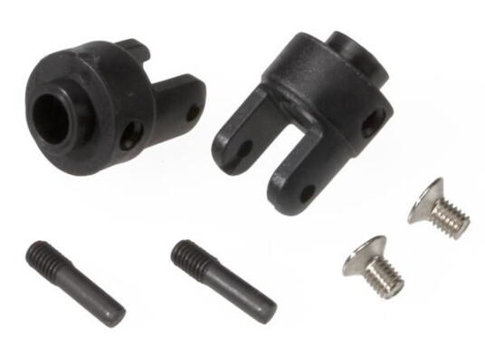 Traxxas TRX-4628R Differential output yokes  black (2)