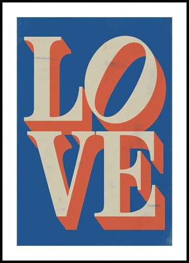 Retro Love Plakat Plakat / 70x100cm