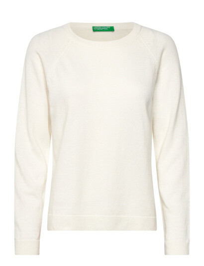 United Colors of Benetton Sweater L/S - Cream - L United Colors of Benetton Sweater L/S - Cream - L