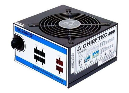 Chieftec A-80 Series CTG-550C - nätaggregat Strømforsyning (PSU) - 550 Watt - 120 mm - 80 Plus