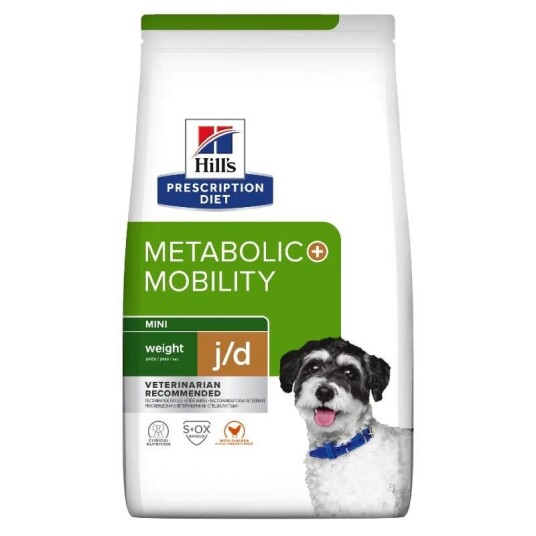Hill's Prescription Diet Metabolic + Mobility Mini hundefôr med kylling 1 kg - Veterinærfôr for voksne hunder Hill's Prescription Diet Metabolic + Mobility Mini hundefôr med kylling 1 kg - Veterinærfôr for voksne hunder