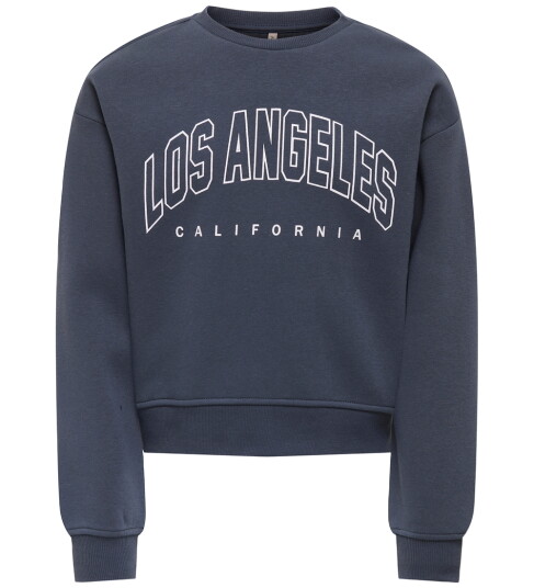 kids ONLY Ombre Blue Los Angeles - California Kogsweat Life Ls Crew Ovz Stat Swt Noos 134-140