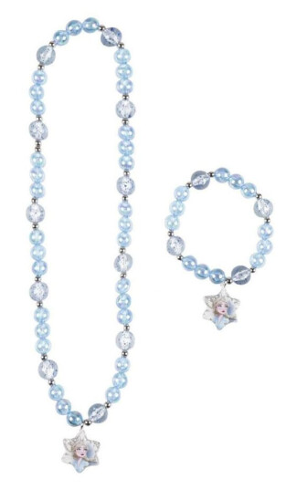 Frozen Halskjede Og Armbåndsett Frozen 2 Deler Blå