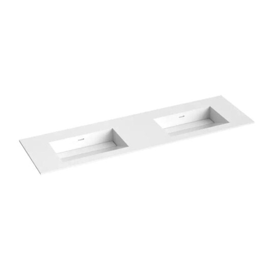 Korsbakken Corian med Skrå Bunn Uten Kranhull Hvit Matt / 160cm KO-373802161 Korsbakken Corian med Skrå Bunn Uten Kranhull Hvit Matt / 160cm KO-373802161