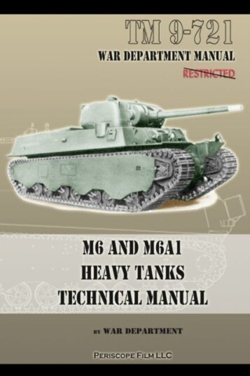 M6 And M6a1 Heavy Tanks Technical Manual Av War Department M6 And M6a1 Heavy Tanks Technical Manual Av War Department