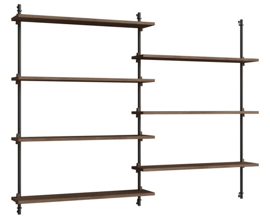Moebe wall shelving ws.115.2.B R?kt eik-svart