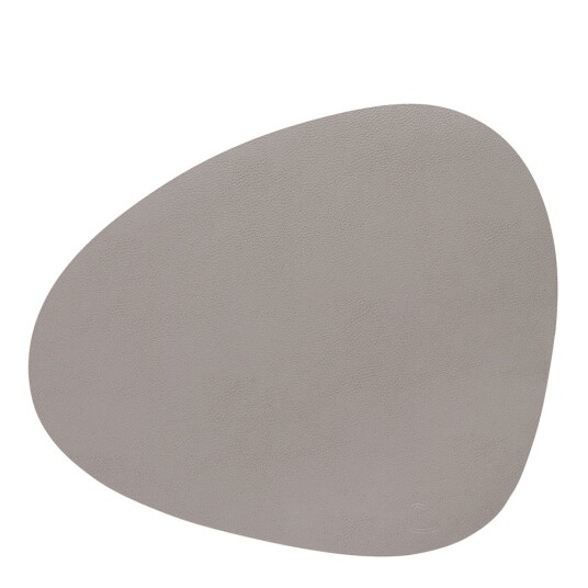 Lind DNA  Leather Serene Curve bordbrikke L 37x44 cm ash
