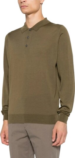 John Smedley Herre Topper Grønn L,